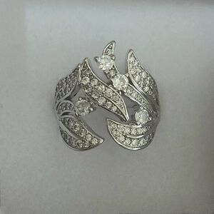 Silver Leaf Design Ring